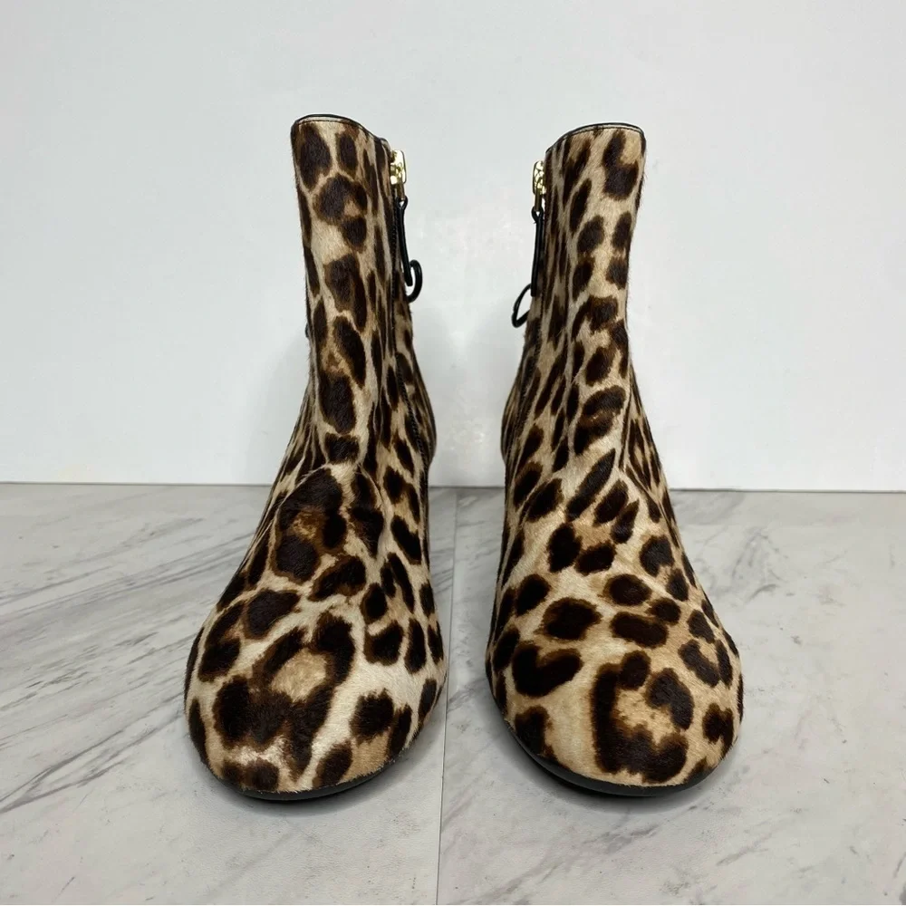 New! Tory Burch Laila Leopard Bootie 5 1/2